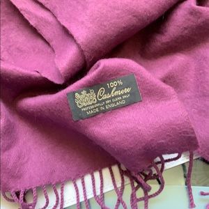 Purple cashmere scarf